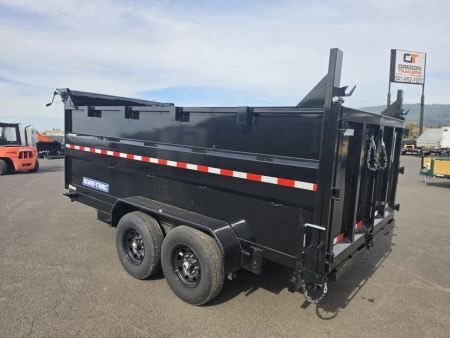 New 2027 Sure-Trac 7x14 HD Scissor Dump Trailer w/ 4' Sides 14K GVWR