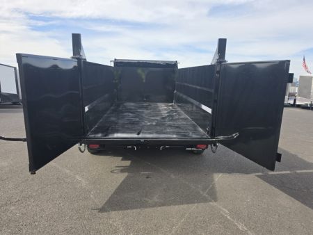 New 2027 Sure-Trac 7x14 HD Scissor Dump Trailer w/ 4' Sides 14K GVWR