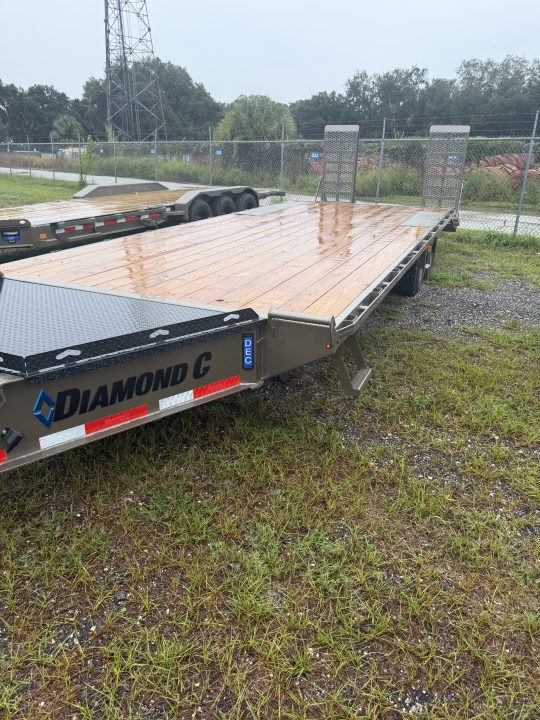 New 2027 Diamond C DEC208 Flatbed Trailer; Engineered Beam Deck Over Trailer; 24’x102”; ABS Brakes;
