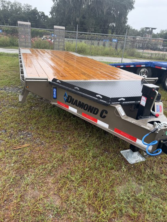 New 2027 Diamond C DEC208 Flatbed Trailer; Engineered Beam Deck Over Trailer; 24’x102”; ABS Brakes;