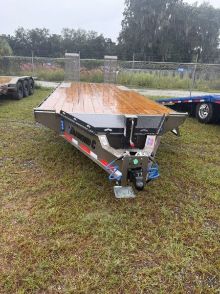 New 2027 Diamond C DEC208 Flatbed Trailer; Engineered Beam Deck Over Trailer; 24’x102”; ABS Brakes;