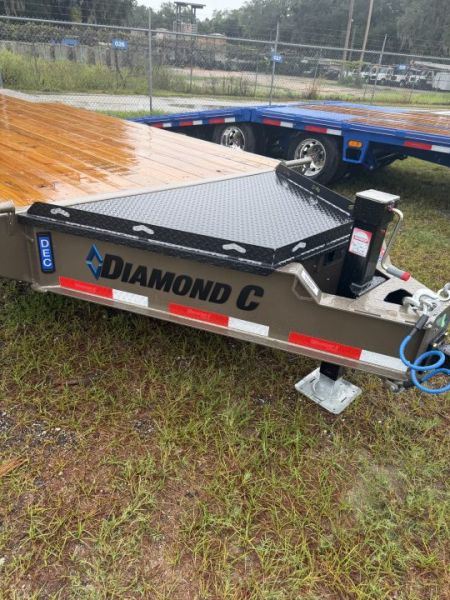 New 2027 Diamond C DEC208 Flatbed Trailer; Engineered Beam Deck Over Trailer; 24’x102”; ABS Brakes;