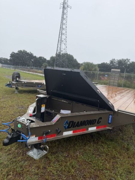New 2027 Diamond C DEC208 Flatbed Trailer; Engineered Beam Deck Over Trailer; 24’x102”; ABS Brakes;