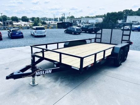 New 2027 Nolan 7X16 7K E Landscape Utility Trailer
