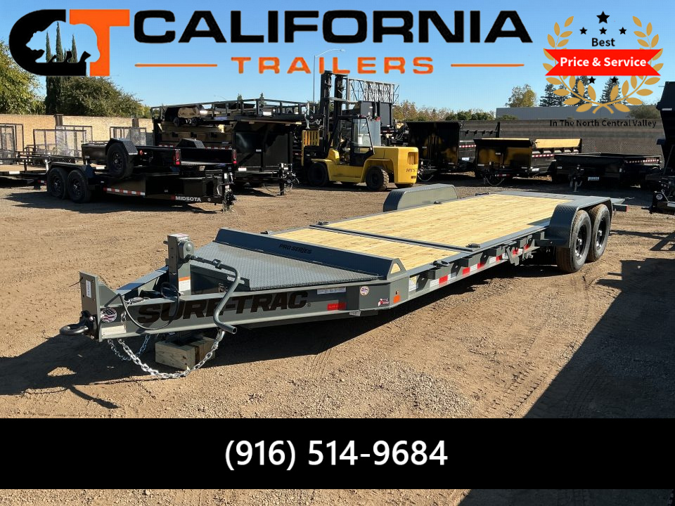 New 2027 Sure-Trac 7x22 (18+4) Pro Series Tilt 15.4K Tilt Trailer