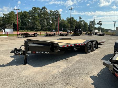 New 102 x 22 (18+4) Tilt Bed Wide Body 17.6K A-Frame Steel Tool Box (14in) Stake Pocket and Gusset Only