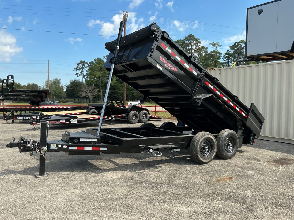 New 82 x 14 Versa Dump Telescopic 15.4K Hydraulic Tongue Jack Swing Side Door