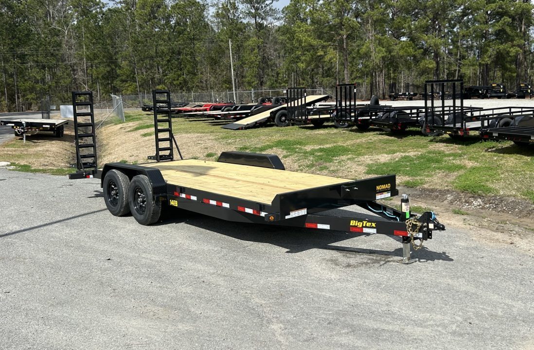 New 2027 Big Tex 14EB Equipment Trailer 7X20 ( 17ft Deck + 3ft Dove =20ft) #10,980 Payload