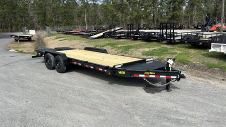 New 2027 Big Tex 14EH Equipment Trailer, 7x20 ( 17ft Deck + 3ft Dove = 20ft ) MEGA Ramps, I-Beam Frame