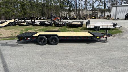 New 2027 Big Tex 14EH Equipment Trailer, 7x20 ( 17ft Deck + 3ft Dove = 20ft ) MEGA Ramps, I-Beam Frame