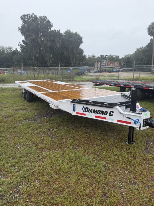 New 2027 Diamond C DET210 Tilt Trailer; Electric/Hydro Powered; 6’ Stationary/20’ Tilt; ABS Brakes