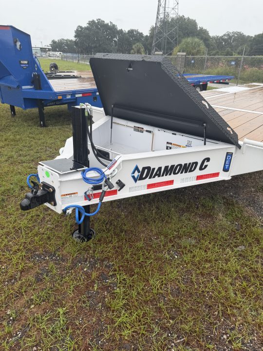 New 2027 Diamond C DET210 Tilt Trailer; Electric/Hydro Powered; 6’ Stationary/20’ Tilt; ABS Brakes