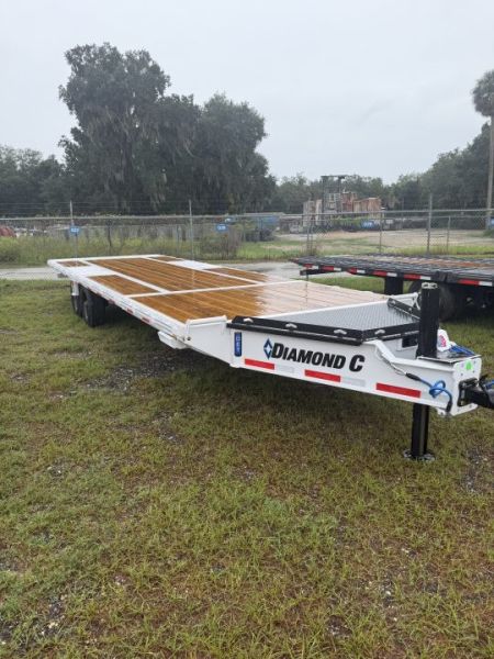 New 2027 Diamond C DET210 Tilt Trailer; Electric/Hydro Powered; 6’ Stationary/20’ Tilt; ABS Brakes