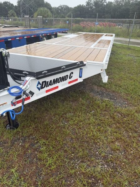 New 2027 Diamond C DET210 Tilt Trailer; Electric/Hydro Powered; 6’ Stationary/20’ Tilt; ABS Brakes