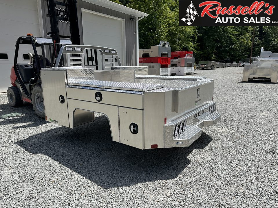 New Martin Truck Bodies Aluminum Gooseneck Service Body DRW 8' Diamond Tread * Clear Lens * Back Window CutOut Gooseneck Bodies