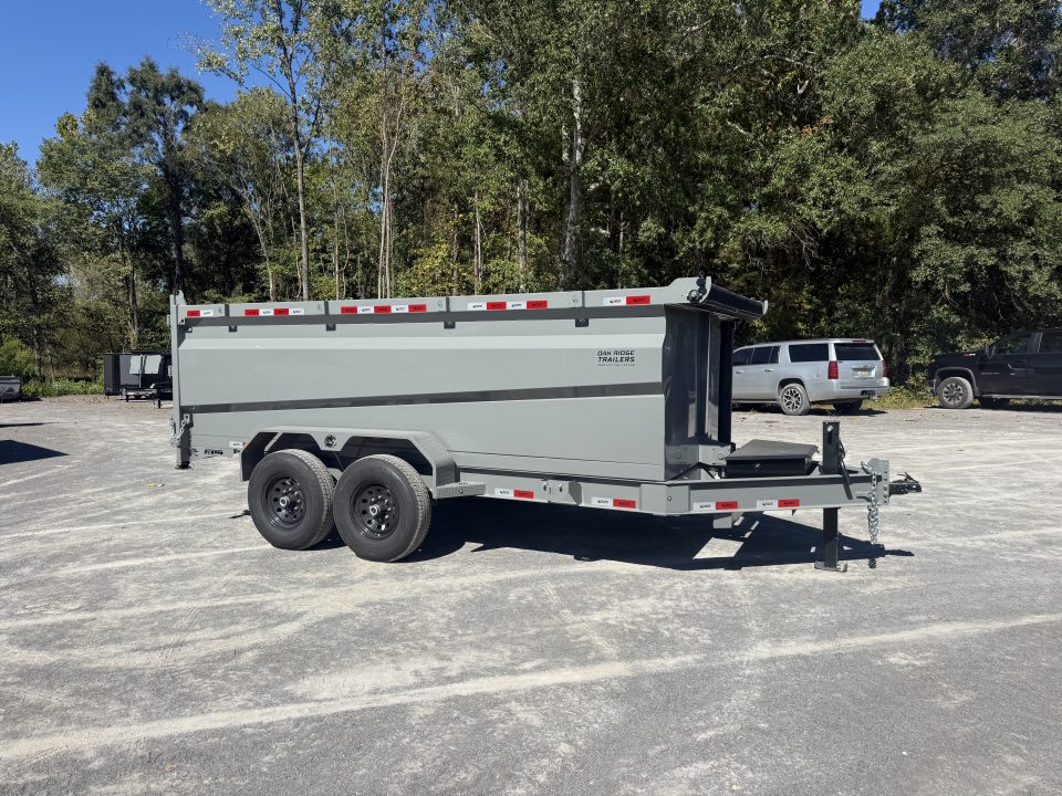 New 2026 Oak Ridge 7x14x3 16k Dump Trailer, 7ga floor, spreader gate ...