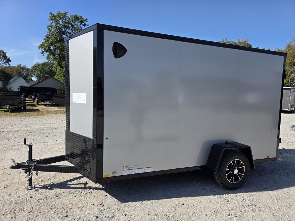 New 2027 Formula Trailers 6x12 6'6 INSIDE BLACKOUT TRIM 080 SCREWLESS EXTERIOR ramp door DRINGS ALUMINUM WHEELS Cargo / Enclosed Trailer