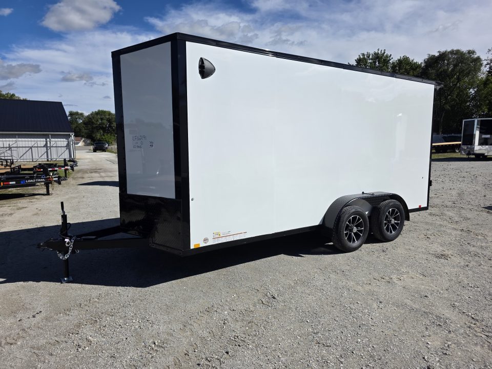 New 2027 Formula Trailers 7x16 7' INSIDE 080 SCREWLESS BLACKOUT ALUM WHEELS SXS UTV GOLFCART Cargo / Enclosed Trailer