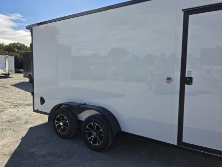 New 2027 Formula Trailers 7x16 7' INSIDE 080 SCREWLESS BLACKOUT ALUM WHEELS SXS UTV GOLFCART Cargo / Enclosed Trailer