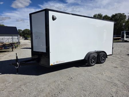 New 2027 Formula Trailers 7x16 7' INSIDE 080 SCREWLESS BLACKOUT ALUM WHEELS SXS UTV GOLFCART Cargo / Enclosed Trailer