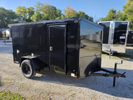 New 2027 Cargo Mate 5X10 RAMP DOOR SIDE DOOR BLACKOUT MOTORCYCLE ATV HAULER Cargo / Enclosed Trailer