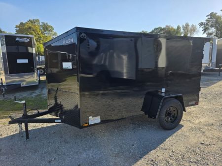 New 2027 Cargo Mate 5X10 RAMP DOOR SIDE DOOR BLACKOUT MOTORCYCLE ATV HAULER Cargo / Enclosed Trailer