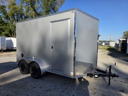 New 2027 US Cargo 6.5X12 TANDEM AXLE POLY 080 SCREWLESS 7' INSIDE DRINGS SXS UTV GOLFCART MOWER 7K GVWR Cargo / Enclosed Trailer