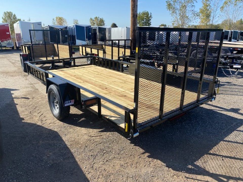 New 2027 AMO 82x14 Low-Side w/ATV Side Ramps3k Landscape Trailer