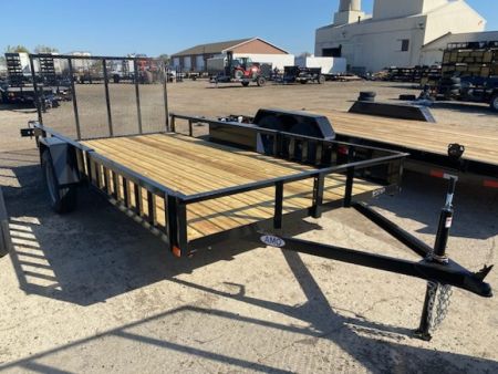 New 2027 AMO 82x14 Low-Side w/ATV Side Ramps3k Landscape Trailer