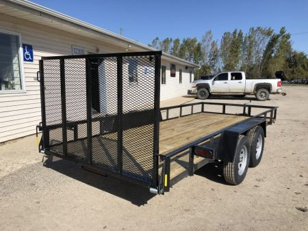 New 2027 AMO 18' 1 BRAKE Landscape Trailer