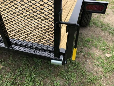 New 2027 AMO 6.4X12 W/ LED LIGHTS AND SPRING ASSIST GATE Landscape Trailer