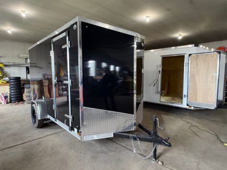 New 2027 US Cargo 6 x 12 Enclosed Trailer Ramp Door with 6FT 6IN INTERIOR - Screwless Exterior w/Upgraded Options- SALE MONROE STORE ONLY
