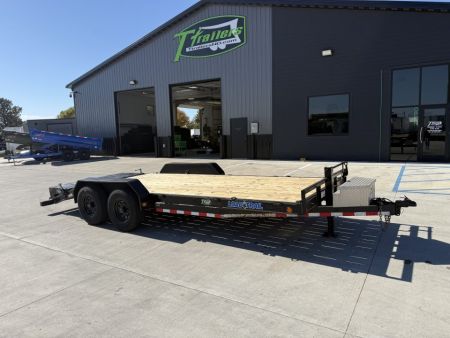 Used 2015 Load Trail 20 ft 14K Monster Ramps Flatbed Trailer