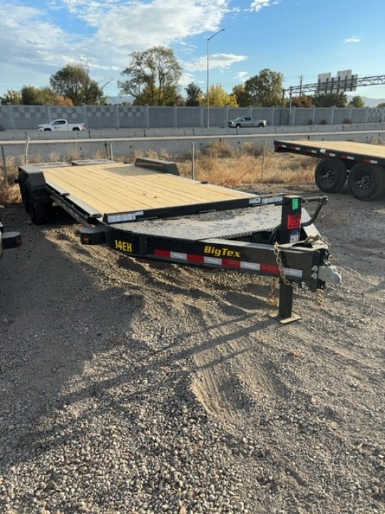 New 2027 Big Tex Trailers 7X22 HEAVY DUTY TANDEM AXLE SEAMLESS I-BEAM EQUIPMENT TRAILER W/MEGA RAMPS 15.4K