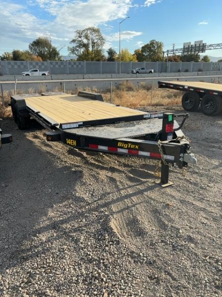 New 2027 Big Tex Trailers 7X22 HEAVY DUTY TANDEM AXLE SEAMLESS I-BEAM EQUIPMENT TRAILER W/MEGA RAMPS 15.4K