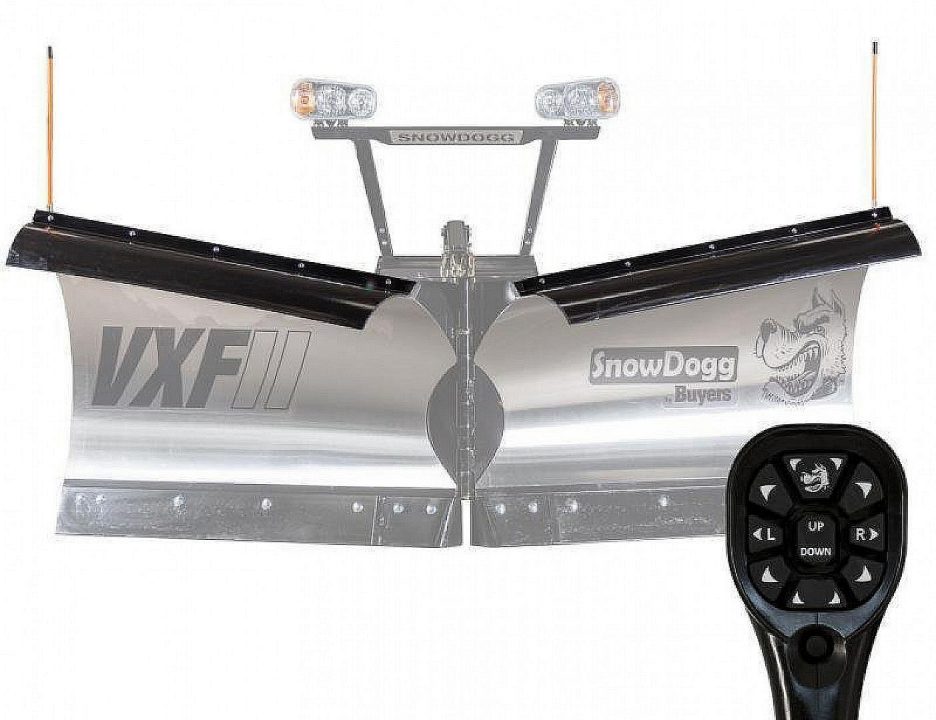 New 2026 SNOWDOGG 9.5' VXF95II HD V-Flare Stainless Steel Snowplow- DEMO