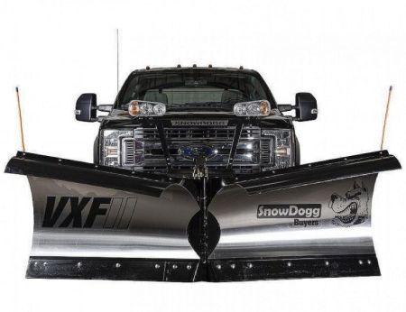 New 2026 SNOWDOGG 9.5' VXF95II HD V-Flare Stainless Steel Snowplow- DEMO