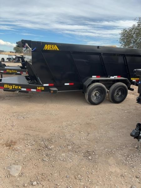 New 2027 Big Tex Trailers 7X14 HEAVY DUTY TELESCOPIC DUMP TRAILER 15.4K W/SLIDE IN RAMP