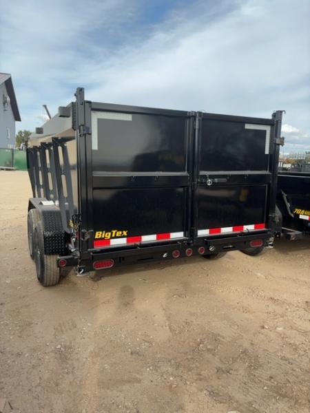 New 2027 Big Tex Trailers 7X14 HEAVY DUTY TELESCOPIC DUMP TRAILER 15.4K W/SLIDE IN RAMP