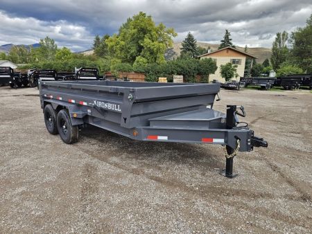 New 2027 Iron Bull 7x14 15k Low-Pro Dump Trailer