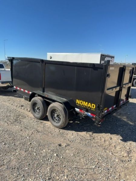 New 2027 Big Tex Trailers 7X14 CHANNEL TANDEM AXLE DUMP TRAILER 14K W/SLIDE IN RAMPS