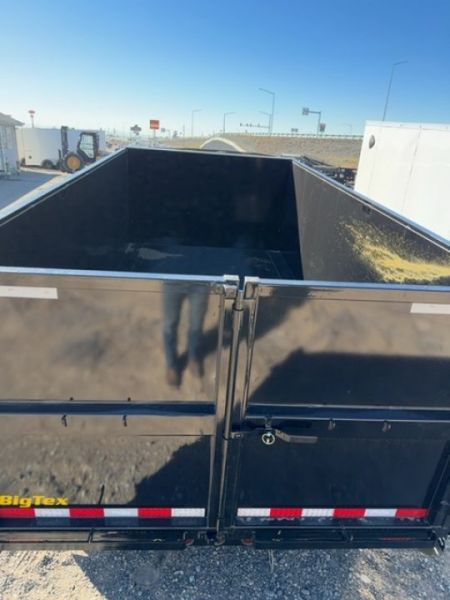 New 2027 Big Tex Trailers 7X14 CHANNEL TANDEM AXLE DUMP TRAILER 14K W/SLIDE IN RAMPS