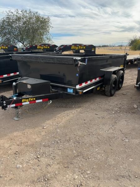 New 2027 Big Tex Trailers 7X14 DUMP TRAILER 14K WITH 2FT SIDES
