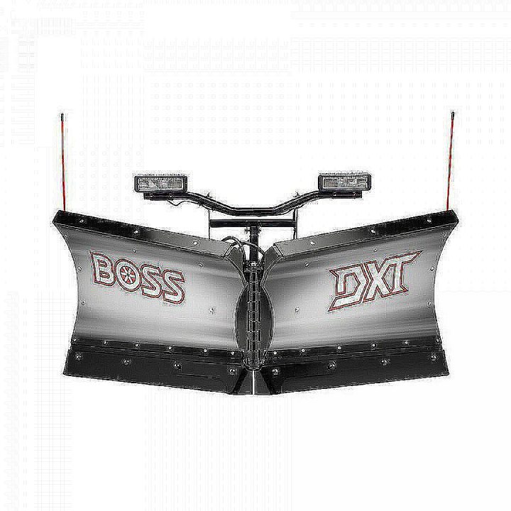 New DEMO-2026 BOSS Snowplow 9'2" Stainless Steel DXT V-Plow - Dual Trip Edge w/Cold Front Tech