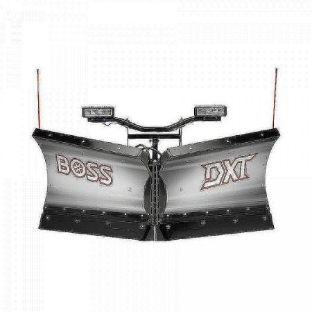New DEMO-2026 BOSS Snowplow 9'2" Stainless Steel DXT V-Plow - Dual Trip Edge w/Cold Front Tech