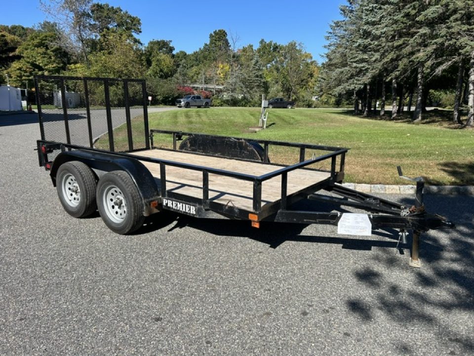 Used 2024 Premier Trailers Inc. Pre-Owned 6.5X12 Tandem Axle Utility Trailer