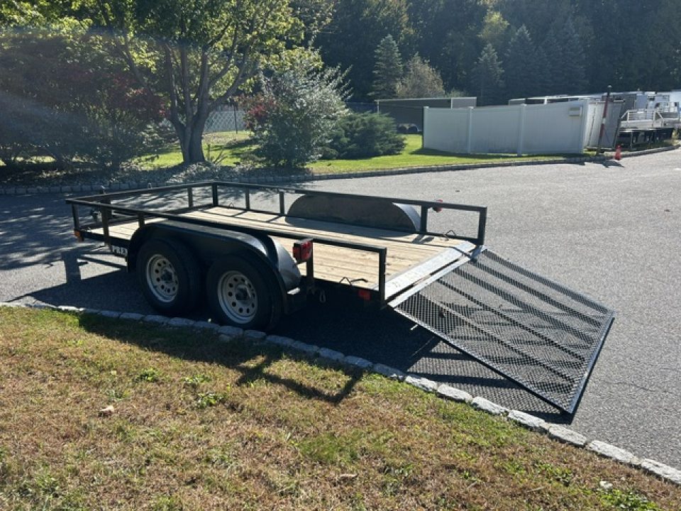 Used 2024 Premier Trailers Inc. Pre-Owned 6.5X12 Tandem Axle Utility Trailer