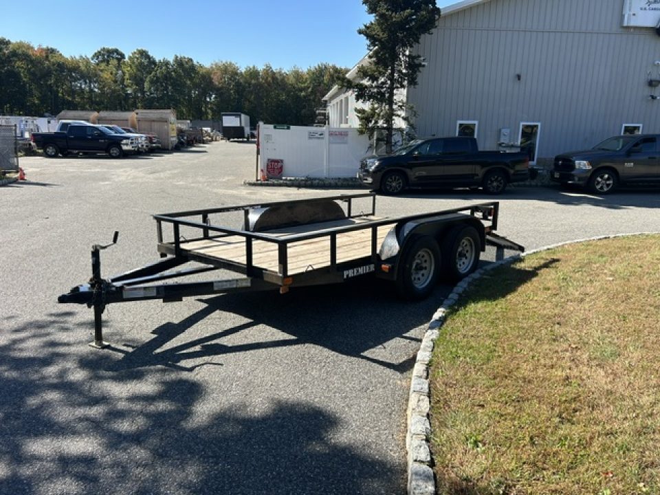 Used 2024 Premier Trailers Inc. Pre-Owned 6.5X12 Tandem Axle Utility Trailer