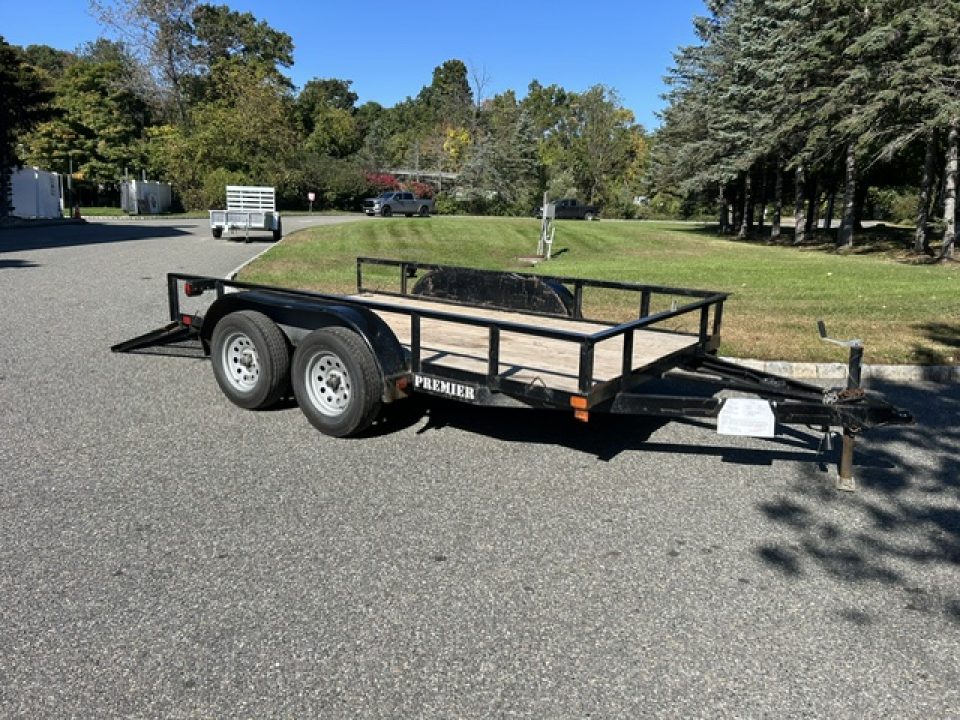 Used 2024 Premier Trailers Inc. Pre-Owned 6.5X12 Tandem Axle Utility Trailer