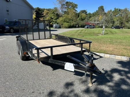 Used 2024 Premier Trailers Inc. Pre-Owned 6.5X12 Tandem Axle Utility Trailer